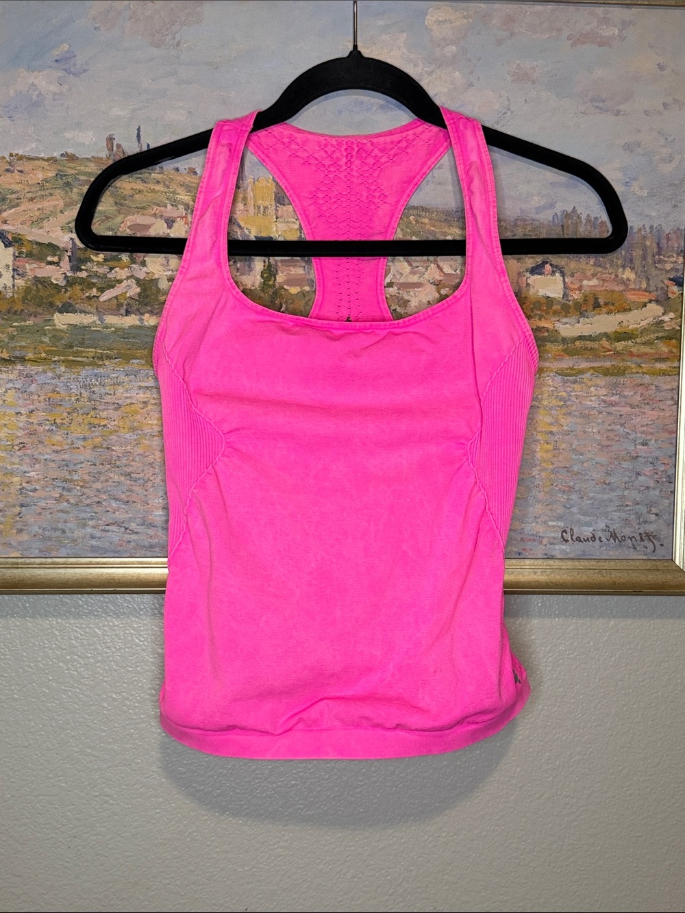Free People Movement size XL Hot Pink Racerback Tank Top (bin13)